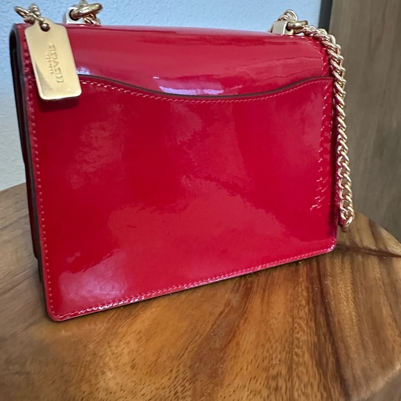 Coach Glossy Red Shoulder Bag - Picture 5 of 7